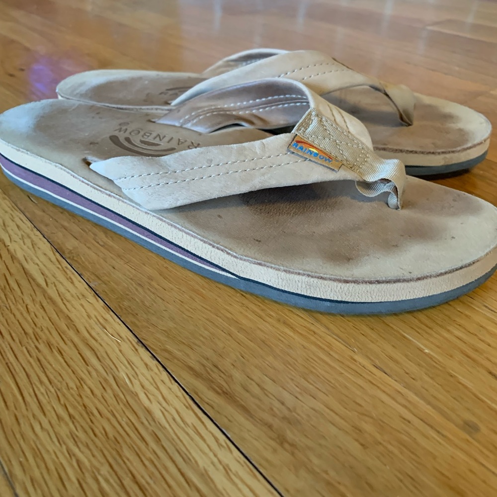 Rainbow Sandals || Double Layer Flip Flop